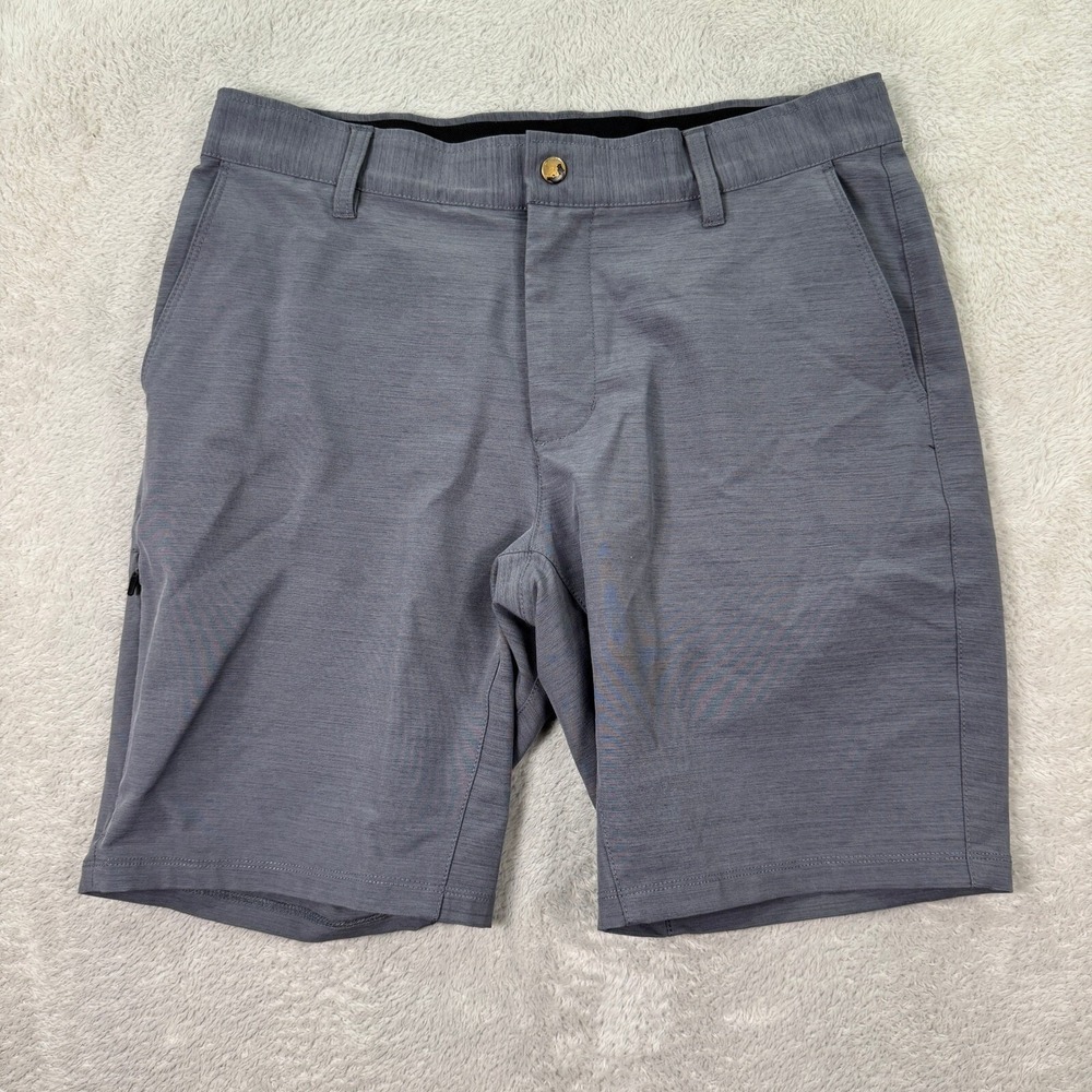 BYLT Kinetic Shorts Mens Medium Athletic Training Gym Activewear Gray Shorts EUC